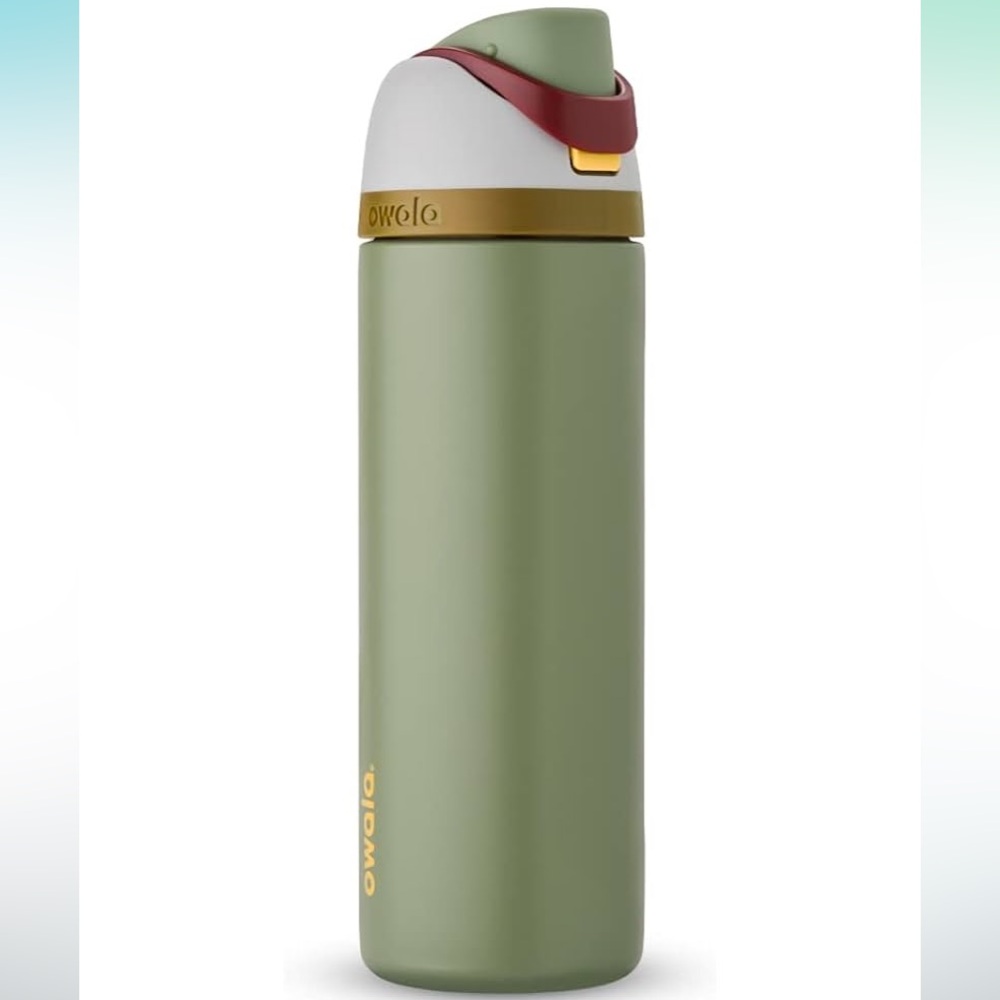 Owala 24 oz FreeSip Insulated Stainless Steel Water Bottle in Boba Fett Colors